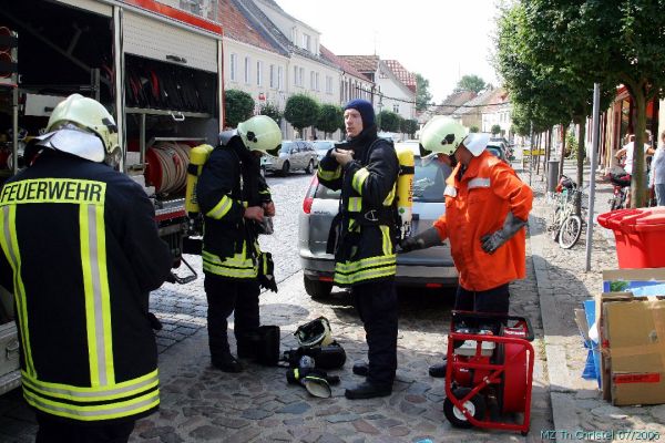 Kabelbrand in einem Wohn- und Geschäftshaus