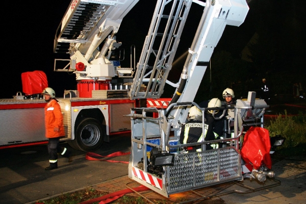 Brand der alten Mühle in Annaburg