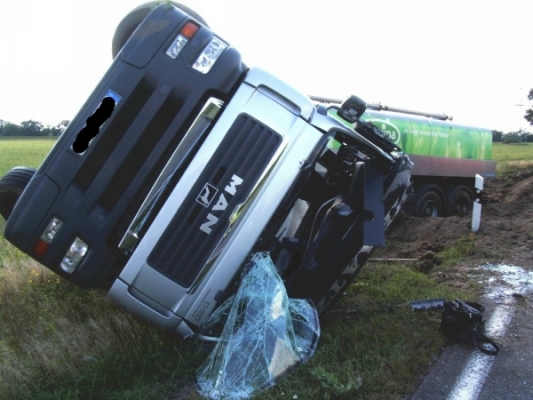 VKU auf der B187 am Abzweig Mönchenhöfe