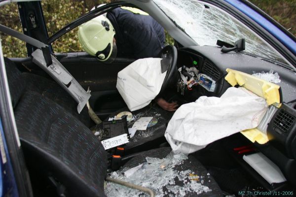 VKU auf der B187 zwischen Jessen und Listerfehrda