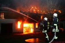 Brand im Stadtteil Linda