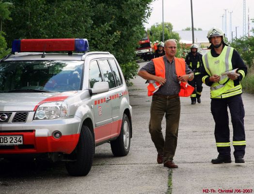 Einsatzübung Gefahrgutzug Landkreis Wittenberg