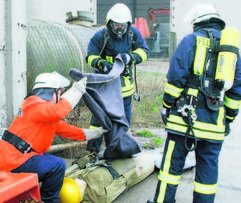 Einsatzübung in Battin