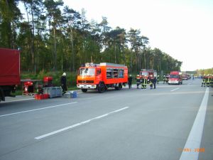 Gefahrguteinsatz auf der A9