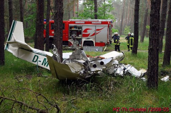 Flugzeugabsturz bei Morxdorf