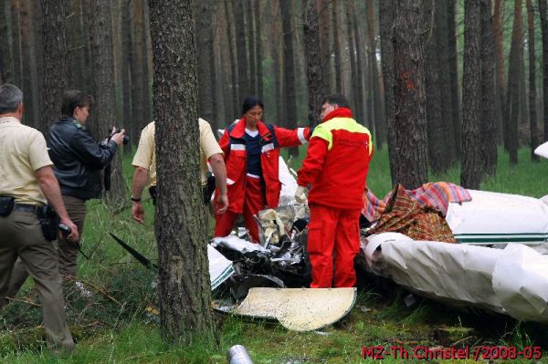 Flugzeugabsturz bei Morxdorf