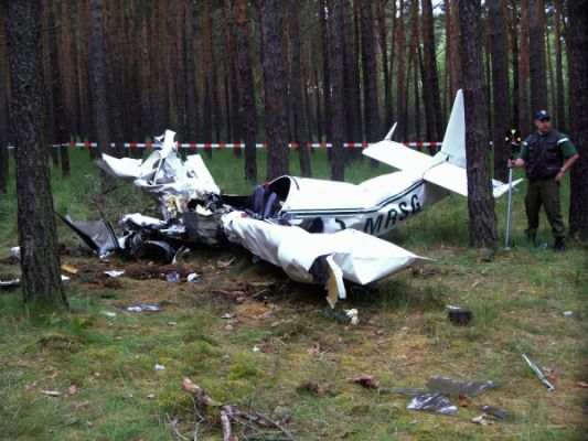 Flugzeugabsturz bei Morxdorf