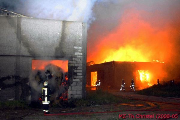 Brand in Löben