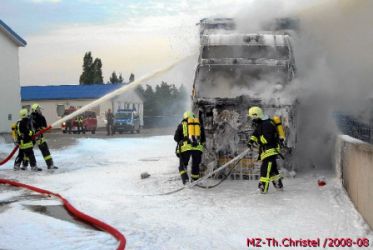 LKW-Brand in Jessen