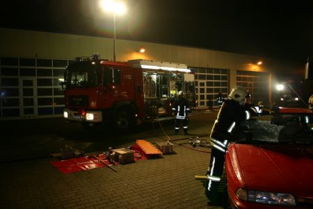 technische Hilfe bei Busunfällen