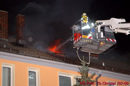 Dachgeschossbrand in Jessen