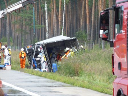 Gefahrguteinsatz auf der BAB 9 am 17. Juli 2009