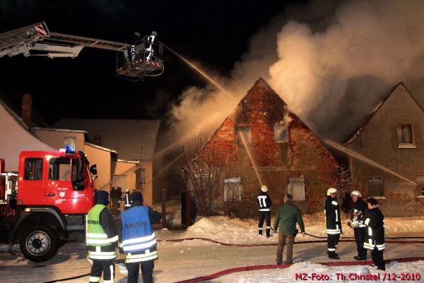 Brand in Groß Naundorf