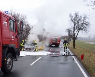 Pkw-Brand OVS Jessen-Annaburg