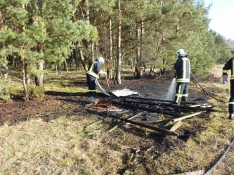 Waldbrand zwischen Jessen und Arnsdorf