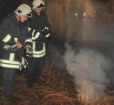 Waldbodenbrand zwischen Leipa und Gentha