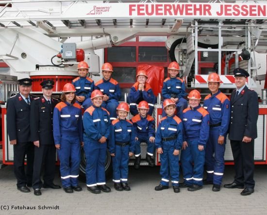 Gruppenbild Jugenfeuerwehr Jessen